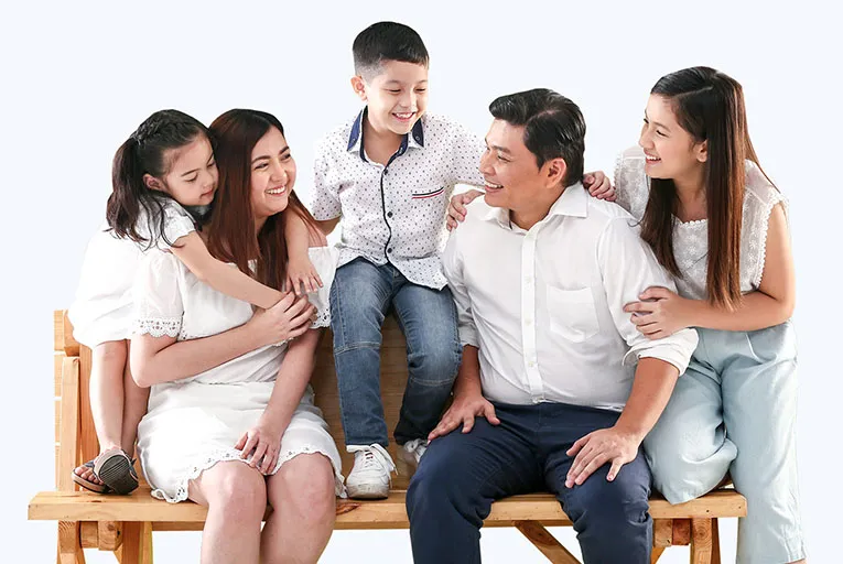 A Family Enjoys The Benefits Of Pre-Need Life Plan